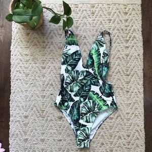 Tropical leaf bikini